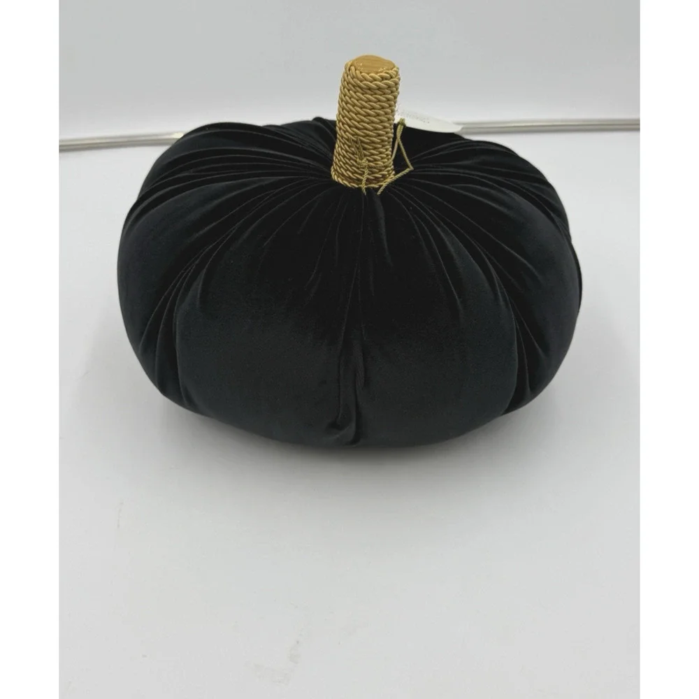 Threshold Pumpkin Shaped Velvet Decorative Fall Halloween Throw Pillow 12